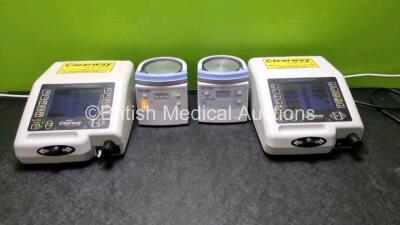 Mixed Lot Including 2 x B & D Electromedical Nippy Clearway Cough Assistor Units (Both Power up) and 2 x Fisher & Paykel MR850AEK Respiratory Humidifiers 1 x No Power)