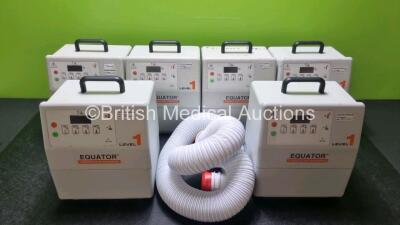 6 x Equator Level Convective Warming Units with 10 x Hoses *SN S10003601 / S10003559 / S10001705 / S10003563 / S10004565 / S102B04039*