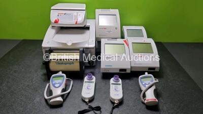 Mixed Lot Including 3 x Siemens Clinitek Status Analyzer Units 2 x Bayer Healthcare Clinitek Status Analyzer Units, 7 x Welch Allyn Suretemp Plus Thermometer, 1 x Vitalograph Precision Syringe 8 x Welch Allyn Braun Ear Thermometers 1 x Marsden Weighing Sc