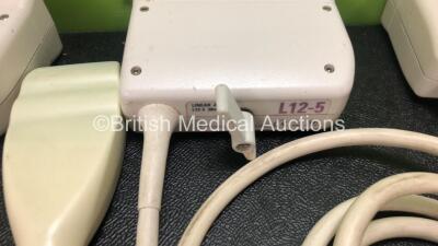 Job Lot Including 2 x Philips C5-2 Ultrasound Transducers and 2 x Philips L12-5 Ultrasound Transducers / Probe (All Untested) - 6