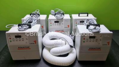 5 x Equator Level Convective Warming Units with 5 x Hoses *SN S1000451 / S10004498 / S10004505 / S10004507 / S10004499*