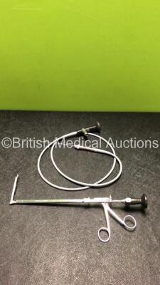 1 x Karl Storz 28164 SS 0 Degree Shut Scope * Slightly Cloudy View * and 1 x Karl Storz 28022 A 0 Degree Nephroscope * Clear View *