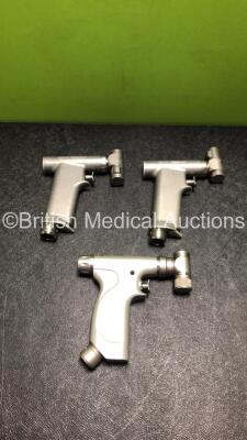 2 x Hall PowerPro Pneumatic Oscillator Surgical Handpieces and 1 x Hall Series 4 Oscillator Handpiece Ref 5067-02