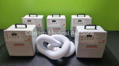 5 x Equator Level Convective Warming Units with 5 x Hoses *SN S10004335 / S10004508 / S10004554 / S10003573 / S10004500*