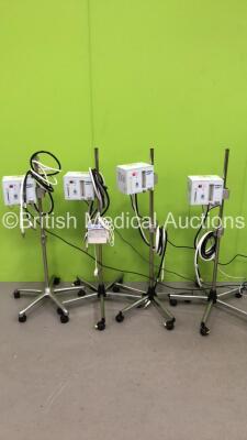 4 x Arabella Hamilton Medical with 1 x Fisher & Paykel MR850AEK Respiratory Humidifier Unit (All Power Up) *SN 2791, 2785, 2811, 2789, 0403111002274*