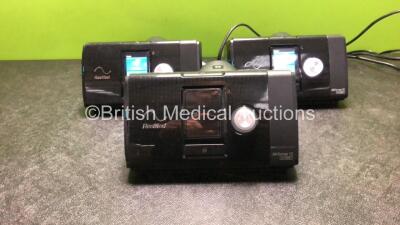 3 x ResMed Airsense 10 Autoset CPAP Units with 2 x AC Power Supplies (All Power Up) *SN 23182352931, 23181193001, 23192779845*