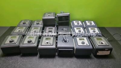 Job Lot Including 11 x Philips Respironics REMstar Pro A-Flex+ CPAP Units Including 11 x Power Supplies and 4 x Humidifier Chambers and 5 x Philips Respironics REMstar Pro C-Flex+ CPAP Units Including 5 x Power Supplies (All Power Up)