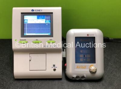 Job Lot Including 1 x Quantel Medical Aviso Echograph and 1 x Tomey AL-100 Bio Meter (Both Power Up) *SN 444809 / 843*