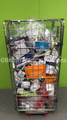 Cage of Mixed Consumables Including Absorbent Dressings, Face Masks and Face Shields (Cage Not Included)