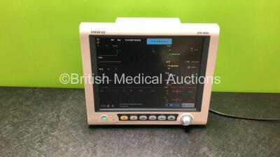 Mindray IPM-9800 Patient Monitor *Mfd - 2011* with SPO2, T1, T2, NIBP, ECG, IBP1, IBP2, CO2 with Water Trap and Printer Options (Powers Up)