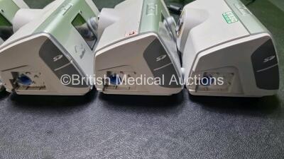 6 x ResMed AirCurve 10 Vauto CPAP Units (All Power Up, 4 x with Missing Cover on Case. All Missing Humidifier Chamber - See Photos) *EN 20818 / 21319 / 22760 / 22287 / 21789 / 27824* - 4