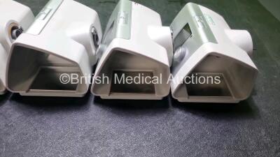 6 x ResMed AirCurve 10 Vauto CPAP Units (All Power Up, 4 x with Missing Cover on Case. All Missing Humidifier Chamber - See Photos) *EN 20818 / 21319 / 22760 / 22287 / 21789 / 27824* - 7