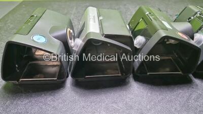 Job Lot Including 4 x ResMed AirSense 10 Elite Autoset CPAP Units (All Power Up All Units Missing Humidifier Chambers and 1 x Missing Casing - See Photos) and 1 x Resmed Lumis 100 VPAP ST-A Unit (Powers up, Missing Cover on Case and Humidifier Chamber - - 8