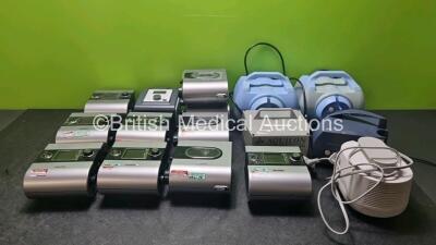 JobLot Including 6 x ResMed Autoset S9 CPAP Units with 4 x ResMed H5i Humidifier Units with 6 x Power Supplies, 2 x Medix Econoneb Nebulizers, 1 x PariBoy Classic Nebulizer and 1 x Aquilon Nebulizer System (All Power Up)*EN 18586 / 19103 / 18216 / 18424 /