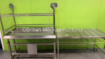 3 x Stainless Steel Tables