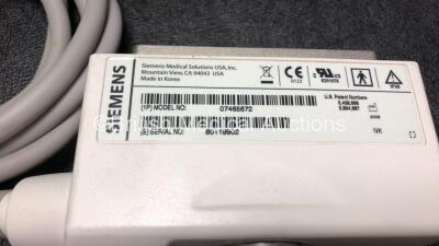 Siemens CH6-2 Ultrasound Transducer / Probe *Mfd - 2008* (Untested, Damaged Head - See Photo) *80119902* - 3