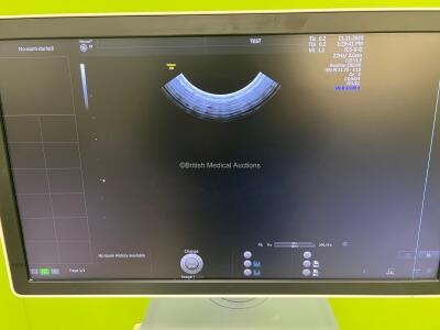 GE Voluson E8 BT17 Flat Screen Ultrasound Scanner *Mfd - 03/2017* Software Version - EC320 with 3 x Transducers / Probe (1 x C4-8-D *Mfd - 01/2017*, 1 x IC5-9-D *Mfd - 02/2021* and 1 x C1-5-D *Mfd - 02/2017*) and Sony UP-D998MD Digital Graphic Printer (Po - 8