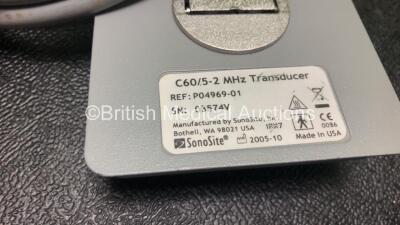 Sonosite C60/5-2 MHz Ultrasound Transducer / Probe *Mfd - 10/2005* (Untested) *03574V* - 3