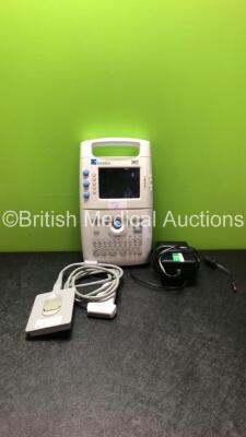 Sonosite 180 Plus Hand-Carried Ultrasound Scanner *Mfd - 12/2003* with 1 x Sonosite L38-10-5MHz Transducer / Probe *Mfd - 12/2003* and Power Supply (No Power) *031WZV*