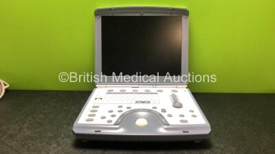 GE Vivid i Portable Ultrasound Scanner *Mfd - 2008* (No Power, HDD Removed, Missing Caps Lock Key) *004169VI*