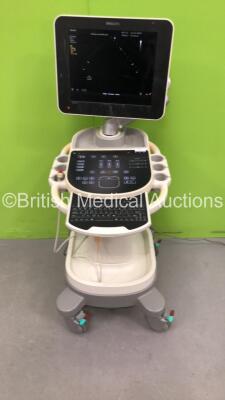 Philips Sparq Flat Screen Ultrasound Scanner Ref 989605394911 Hardware Revision A.0 with 1 x (Powers Up with Damaged Screen-See Photos)*SN US81310487* **IR739**