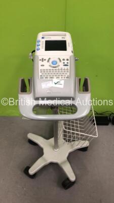 SonoSite 180 Plus REF P04247-01 Ultrasound System On Stand with 1 x AC Power Supply (Powers Up with Faulty Power Connection) *SN 035XJQ* *Mfd 03-2006*