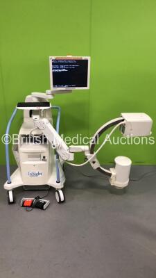 Hologic InSight Fluoroscan System Model InSight2 Mobile C Arm *Mfd 09-2007* with 1 x Footswitch (Draws Powers with Hard Drive Removed) *SN 10393*