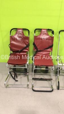 3 x Ferno Compact Chairs (1 x Missing Cover) - 2