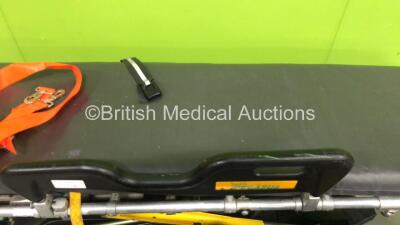 2 x Ferno Pegasus Ambulance Stretchers with 1 x Mattress (Both Tested, 1 working with Missing Side Arm, 1 Hydraulics Not Working) *SN PEG3514* - 3