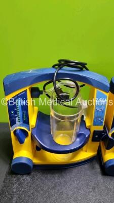 4 x Laerdal LSU Suction Units with 4 x Cups All with Missing Lids (All Power Up) *SN 78161071918 / 78200441931 / 78020437659 / 78440564022* - 5