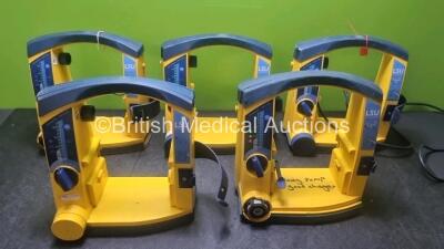 5 x Lsu Laerdal Suction Units (All Power Up with Damage to Casing - See Photos)