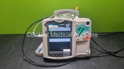 1 x Philips MRx Defibrillator Including Pacer, ECG and Printer Options with 1 x Test Load , 1 x 3 Lead ECG Lead, 1 x Philips M3539A Module and 1 x M3538A Battery (Powers Up)