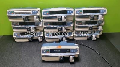 10 x CareFusion Alaris GH Guardrails Plus Syringe Pumps (All Power Up, Some with Damage to Casing - See Photos) *SN 800207111 / 800271077 / 27000932 / 135146384 / 135146336 / 135103958 / 270001095 / 135146362 / 135102522 / 135102195* *99H*