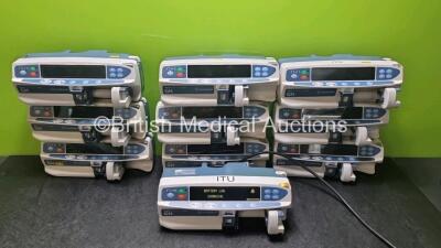 10 x CareFusion Alaris GH Guardrails Plus Syringe Pumps (All Power Up, Some with Damage to Casing - See Photos) *SN 800207005 / 135102460 / 800207212 / 800206848 / 135103946 / 800207145 / 800207171 / 800207126 / 800207114 / 800207117* *99H*