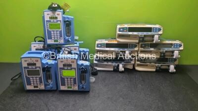 Job Lot Including 5 x Carefusion Alaris SE Infusion Pumps (All Power Up) 4 x Ascena Alaris GH MK3 Syringe Pump (All Power Up) and 1 x Carefusion Alaris GH Syringe Pump (Powers Up) *SN 800289102 / 8002435544 / 8002435365 / 800243617 / 800243618 / 13583476