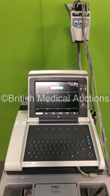 GE MAC 5500 HD ECG Machine with 10 Lead ECG Lead on Stand (Powers Up) *SKJ16119179PA* - 2