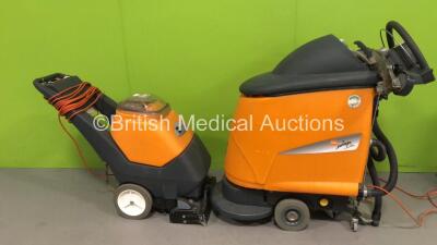 1 x Taski Swing 750B Auto Scrubber and 1 x Taski aquamat 30 Spray Extraction Machine (Both Power Up)