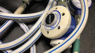 12 x Entonox Hoses (1 x Missing Cap - See Photos) - 2