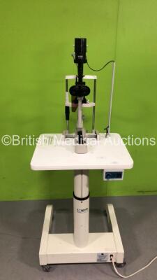 Nidek SL-250 Slit Lamp with 2 x 10x Eyepieces on Motorised Table *21025*