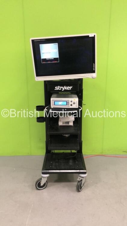 Stryker Stack Trolley Including 1 x Stryker VisionPro LED Display Monitor and 1 x Stryker Crossfire 2 Integrated Resection and Energy System (Powers Up)