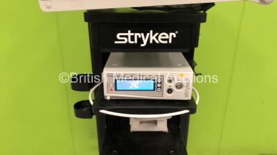 Stryker Stack Trolley Including 1 x Stryker VisionPro LED Display Monitor and 1 x Stryker Crossfire 2 Integrated Resection and Energy System (Powers Up) - 3