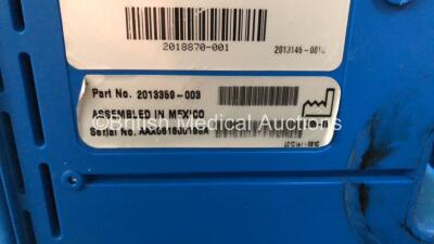 Job Lot Including 2 x GE Dinamap Pro 300V2 Vital Signs Monitors (Both Power Up with Damage to Casing, 1 x Missing Dial - See Photos) and 1 x Philips M3 M3046A Patient Monitor (Powers Up, Damaged Handle and Casing - See Photos) - 10