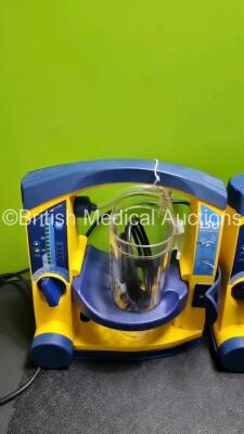 4 x Laerdal LSU Suction Units with 4 x Cups All with Missing Lids (All Power Up) *SN 78510968429 / 78161071919 / 78161071925 / 78130781881* - 5