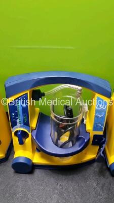 4 x Laerdal LSU Suction Units with 4 x Cups All with Missing Lids (All Power Up) *SN 78510968431 / 78331076563 / 78480854875 / 78331076568* - 3