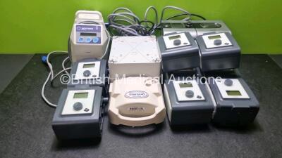 Mixed Lot Including 10 x Philips Respironics REMstar Pro C-Flex CPAP Units. 1 x Inditherm Medical Alpha Patient Warming Unit, 1 x Devilbiss Compact Compressor, 1 x ResMed S9 CPAP Unit Including Humidifier Chamber