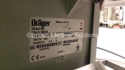 Drager Air Shields Isolette TI500 Transport Incubator (Powers Up with Missing Stand) *SN UX07475* - 4