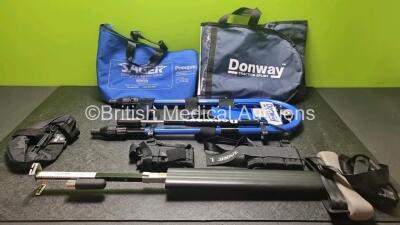 Job Lot Including 1 x Donway Paediatric Traction Splint, 1 x Sager Emergency Traction Splint and 2 x Ambulance Bags