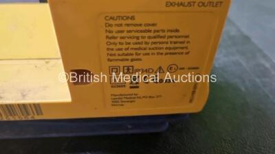 Job Lot Including 2 x Laerdal LSU Suction Units with Missing Cups (Damage to Casing - See Photos) 1 x Biothecare Minivac (Powers Up) and 1 x BSU Suction Unit with Suction Cup In Case - 8