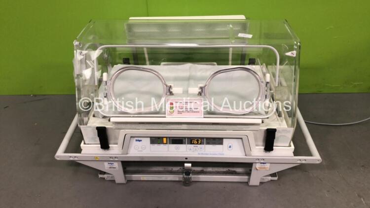 Drager Air Shields Isolette TI500 Transport Incubator (Powers Up with Missing Stand) *SN UX07476*