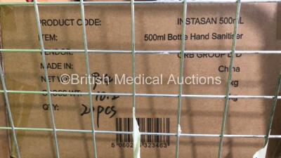 Approximately 560 x Instasan 500ml Hand Sanitiser Gels *All Unused in Box* - 3